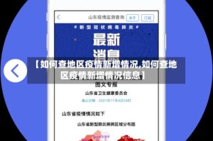 【如何查地区疫情新增情况,如何查地区疫情新增情况信息】