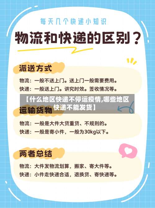 【什么地区快递不停运疫情,哪些地区快递不能发货】-第3张图片